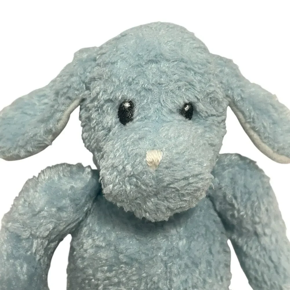 Baby Gund Blue Jiggles Puppy Dog Plush Stuffed Animal 5767